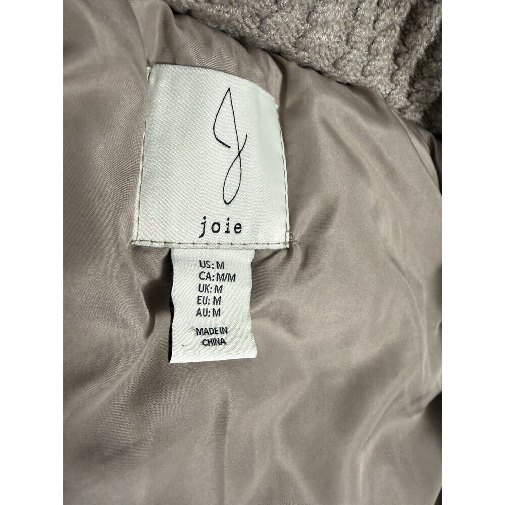 Joie Women’s Tan Cable Knit Zip-Up Reversable Viscose Vest Size Medium - Picture 3 of 7
